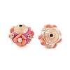 Alloy with Resin Handmade Indonesia Beads FIND-Q106-52-2