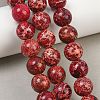 Dyed Natura Imperial Jasper Beads Strands GG-CBAF9E5-A01-14mm-D-1