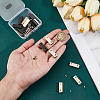 18 Bags 3 Colors Rectangle Alloy Bag Zipper Tail Ends FIND-CY0002-29B-3