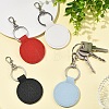 10Pcs PU Leather Keychains KEYC-YW00295-01-5