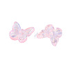 Electroplate Transparent Glass Beads EGLA-N057-03C-3