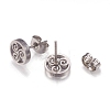 Tarnish Resistant 304 Stainless Steel Stud Earrings EJEW-N045-09P-2