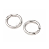 Brass Closed Jump Rings KK-CBA75F9-01-2