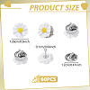 60Pcs Iron Brooches JEWB-UN00008-3
