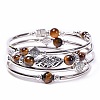 Bohemian Multi-Layered Natural Tiger Eye Wrap Bracelet Women's Jewelry LS-MV3343-3-1