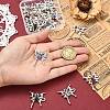 20Pcs 5 Colors Alloy Rhinestone Pendants FIND-CJ0005-88-4