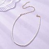 Natural Cultured Freshwater Pearl Rice Beaded Necklaces NJEW-JN05688-1