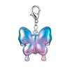 4Pcs Acrylic Butterfly Pendant Decorations HJEW-JM01594-2