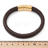 Braided Microfiber Leather Cord Bracelets for Women Men BJEW-D304-05G-01-3