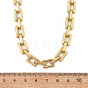 8MM 304 Stainless Steel Rectangle Link Chain Necklaces for Men Women NJEW-JN06084-4