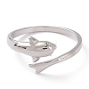 Brass Cuff Rings RJEW-P020-12P-2