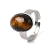 Adjustable 304 Stainless Steel Finger Rings for Women GG-CBA7994-04P-18-4