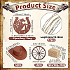 1 Bag Plywood Horseshoe Decorations AJEW-UN0005-57-3