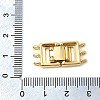 Brass Fold Over Clasps KK-Z150-20G-01-3
