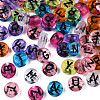 Transparent Mixed Color Acrylic Beads MACR-T038-08-1