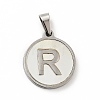 304 Stainless Steel with White Shell Pendants STAS-G268-01R-P-2
