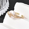 Brass Cuff Open Rings RJEW-D344-03G-3