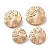 40Pcs 4 Style Alloy Shank Buttons BUTT-FG0001-05-1