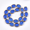 Electroplate Glass Beads Strands EGLA-S188-03-3