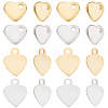 80Pcs 4 Styles 201 & 304 Stainless Steel Charms STAS-BBC0001-94-1