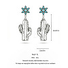 Alloy Resin Stud Dangle Earrings WG23A33-01-2