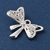 Brass Micro Pave Clear Cubic Zirconia Charms KK-G491-20C-S-2
