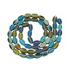 Painted Transparent Glass Beads Strands GLAA-E033-06C-07-2