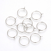 Tarnish Resistant 304 Stainless Steel Hoop Earrings LS-STAS-R071-40-1