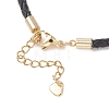 3MM Round Braided Leather Bracelet Making AJEW-JB01542-01-4