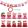 2 Bags 2 Styles Paper Cherry Hanging Banners AJEW-ME0003-93-1