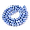 Electroplate Glass Beads Strands LS-EGLA-A044-P8mm-B17-3
