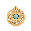 304 Stainless Steel Rhinestone Pendants CE-CBAF3A3-25G-01-1