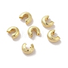 Brass Crimp Beads Covers FIND-Z039-07B-G-2