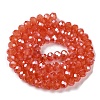 Baking Electroplate Glass Beads Strands LS-DGLA-A039-J6MM-B01-2