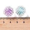 UV Plating Rainbow Iridescent Acrylic Beads OACR-H112-16C-3