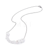 Natural Quartz Crystal Chips Beaded Jewelry Set SJEW-JS01231-05-4