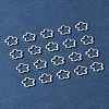 50Pcs Tibetan Style Alloy Bead Frame TIBEB-FS0001-10AS-10