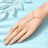 Brass Micro Pave Cubic Zirconia Mittens Bracelets BJEW-C156-01G-03-3