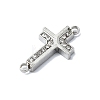 304 Stainless Steel Crystal Rhinestone Connector Charms STAS-Z065-02P-03-2