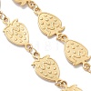 304 Stainless Steel Strawberry Link Chain Bracelet Making AJEW-JB01484-3