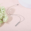 6Pcs 304 Stainless Steel Pendant Necklace NJEW-CA0001-20P-6