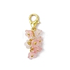 12Pcs Frosted Acrylic Flower Pendant Decorations AC-CJ1071-G-4