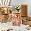 Rectangle Folding Cardboard Kraft Paper Packing Drawer Boxes with Clear Plastic Cover CON-WH0100-57B-4