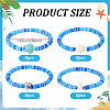 16Pcs 4 Style Handmade Polymer Clay Bead Bracelets BJEW-DR00020-2