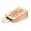 Christmas Theme Printed Kraft Paper Bags with Handles ABAG-M008-08C-3