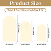 3Pcs 3 Styles Polyester Wedding Arch Cover Cloth FEPA-CN0001-01B-2