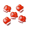 Christmas Opaque Resin Cabochons LS-RESI-K019-35-1