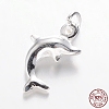 925 Sterling Silver Dolphin Charms STER-I006-15-2
