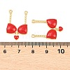 Brass Enamel Pendants KK-B167-03G-4