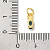 Rack Plating Brass Micro Pave Cubic Zirconia Charms KK-F881-03G-07-3